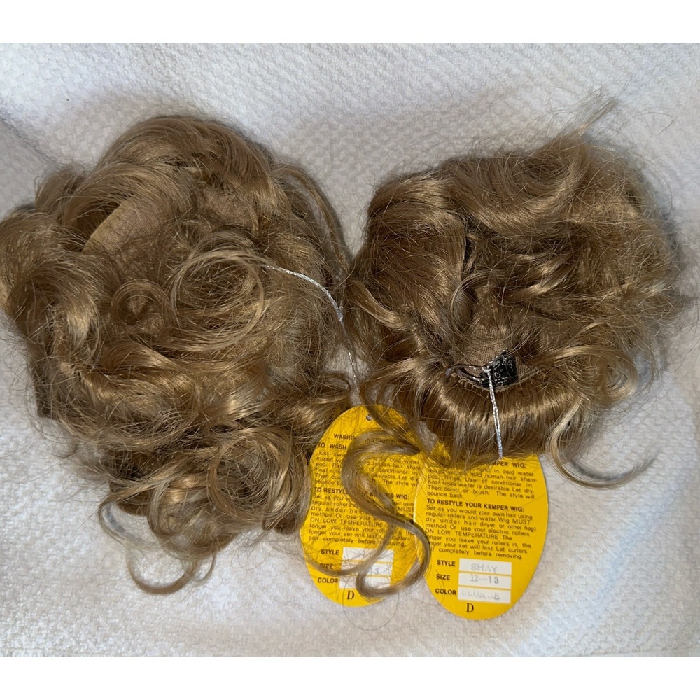 2 SHAY Doll Wigs By Kemper Size 12-13 In Color Blonde Modacrylic Fiber NOS #SH2 - Picture 7 of 9
